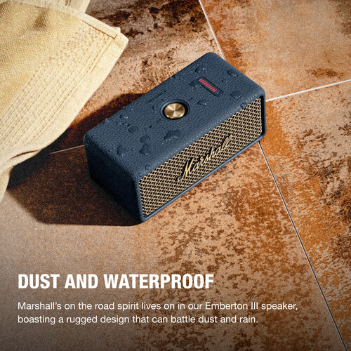 Marshall Emberton III Bluetooth Speaker - Midnight Blue