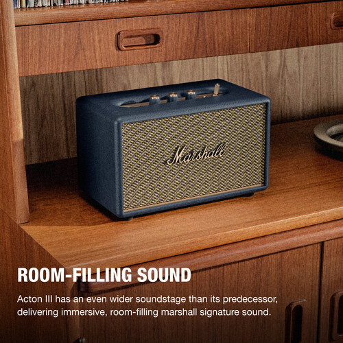 Marshall Acton III Bluetooth Speaker - Midnight Blue
