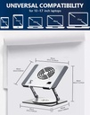 Craftreasure Laptop Cooling Stand with Fan and 360 ° Rotating Base