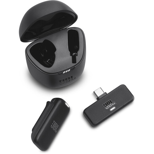 JBL Quantum Stream Wireless Clip-on Microphone with USB-C Dongle