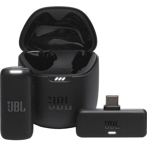JBL Quantum Stream Wireless Clip-on Microphone with USB-C Dongle