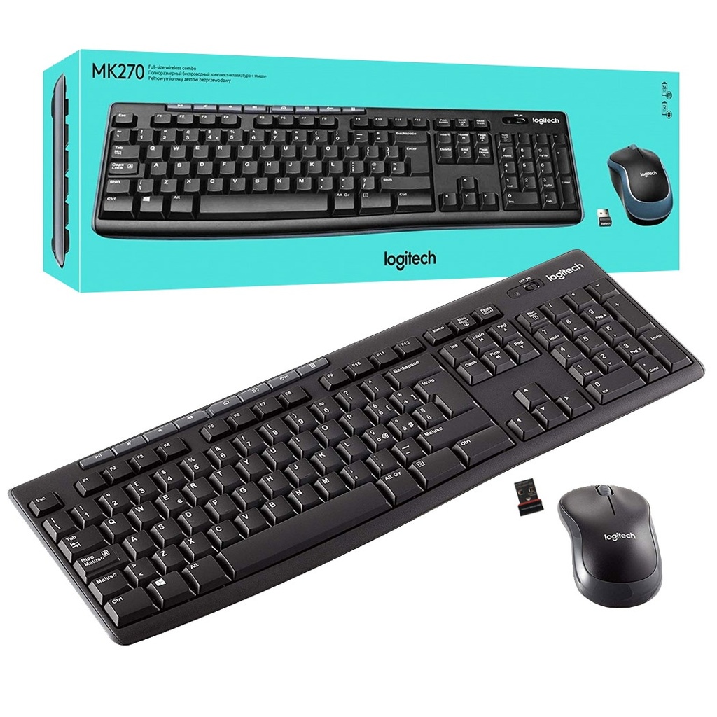 Logitech Wireless Mouse & Keyboard MK270