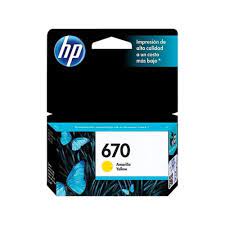 HP 670 Yellow Ink