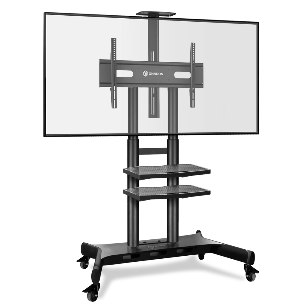 ONKRON Mobile TV Stand Rolling Cart for 50" to 86" TVs