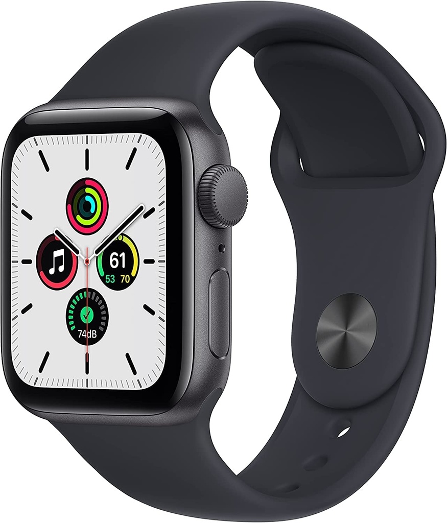 Apple Watch SE 44mm Space Gray Case Midnight strap