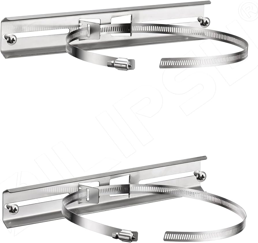 QILIPSU Pole Mounting Kits, 304 Stainless 290x48mm Brackets