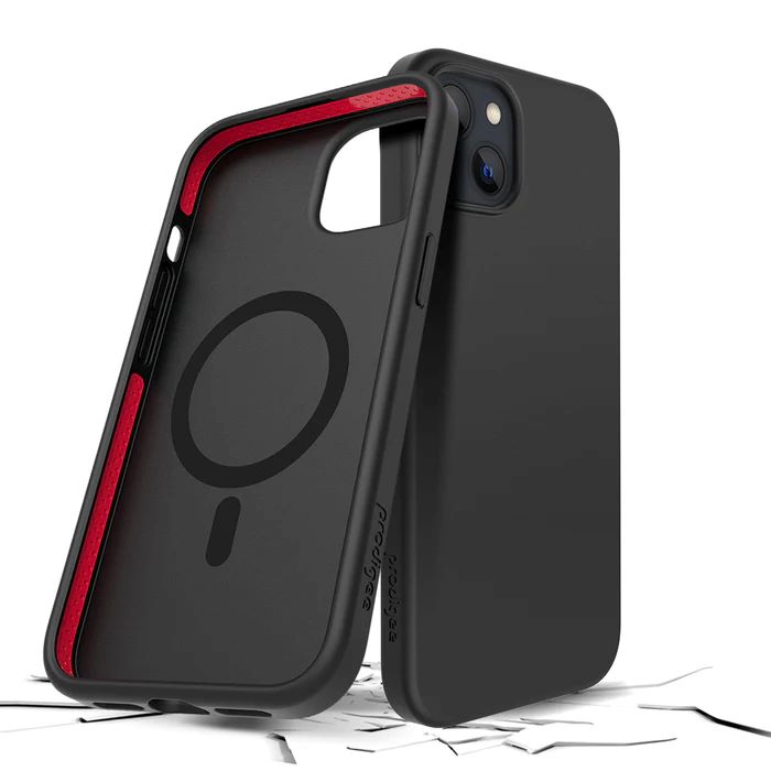 Prodigee iPh15/14 Plus: Safetee Smooth, Black + Mag