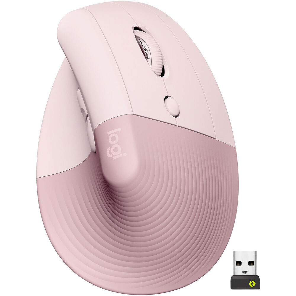 Logitech LIFT Ergo Wireless Mouse Rose