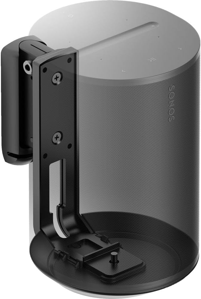 Flexson Wall Bracket Era 100 Black Single (Ea)
