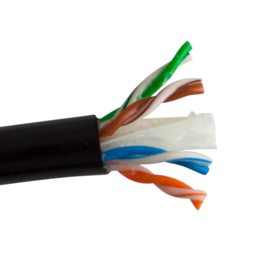 SCP UTP CAT6 Direct Burial Cable 1000FT Black