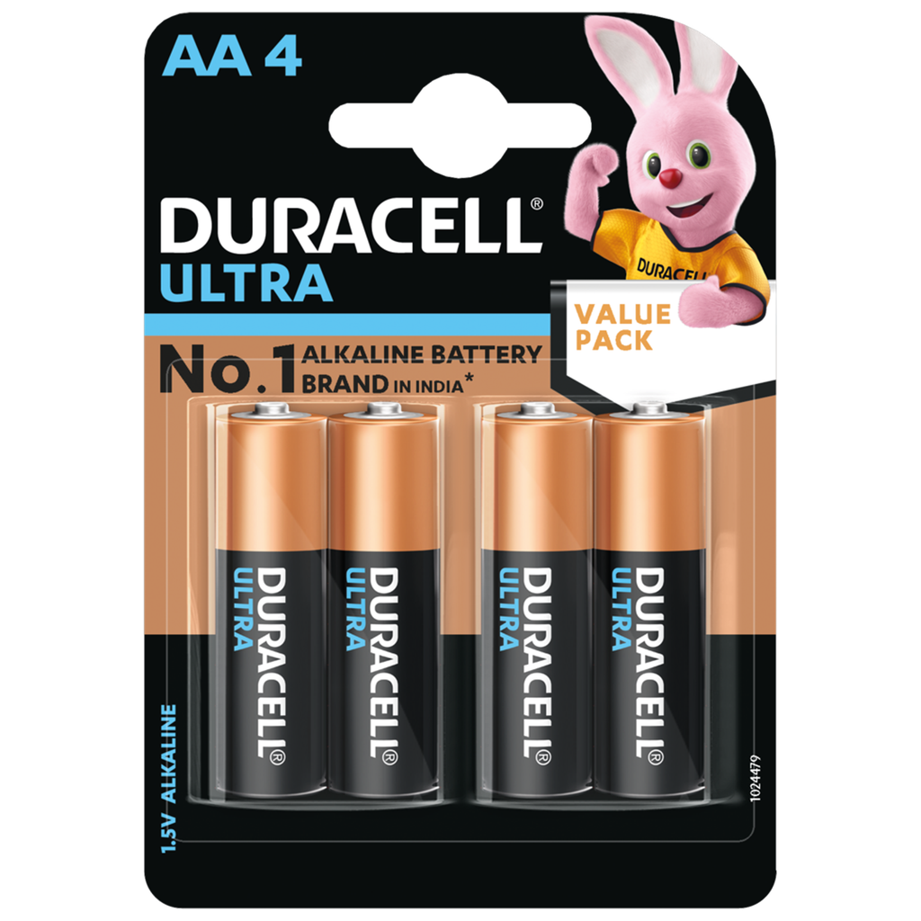 Duracell AA Alkaline Battery 4pk