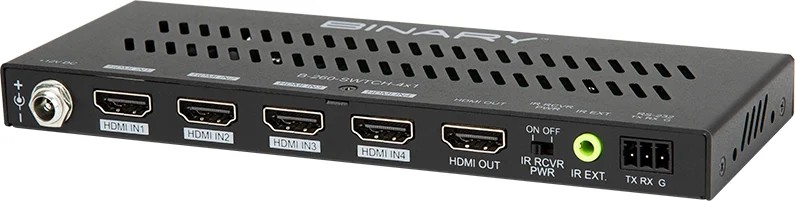 Binary 4K HDR HDMI 4x1 Switcher