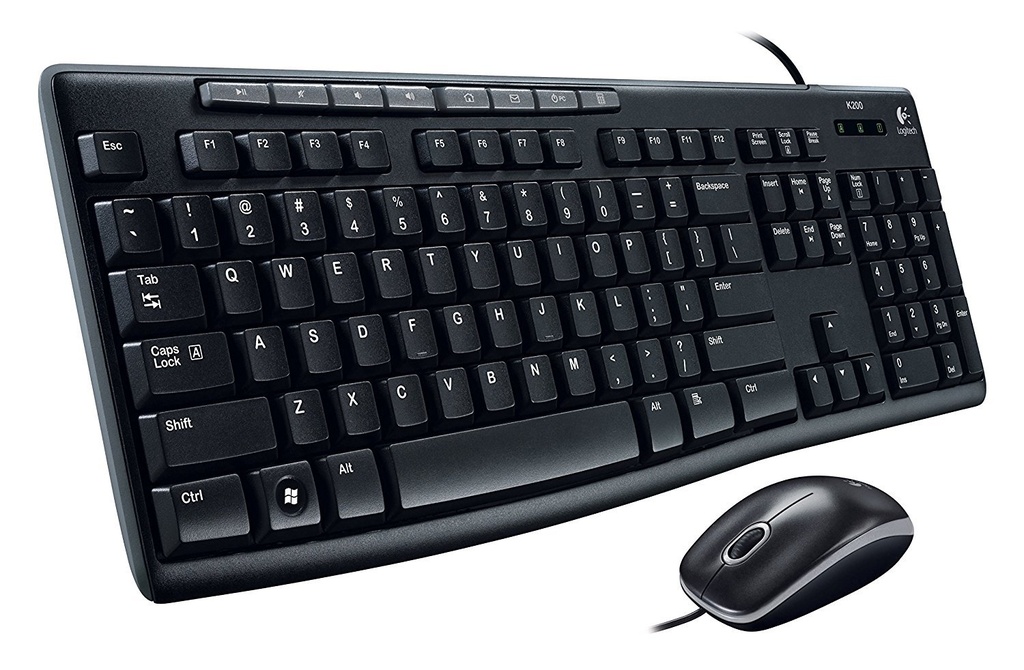 Logitech Wired Mouse & Keyboard MK200