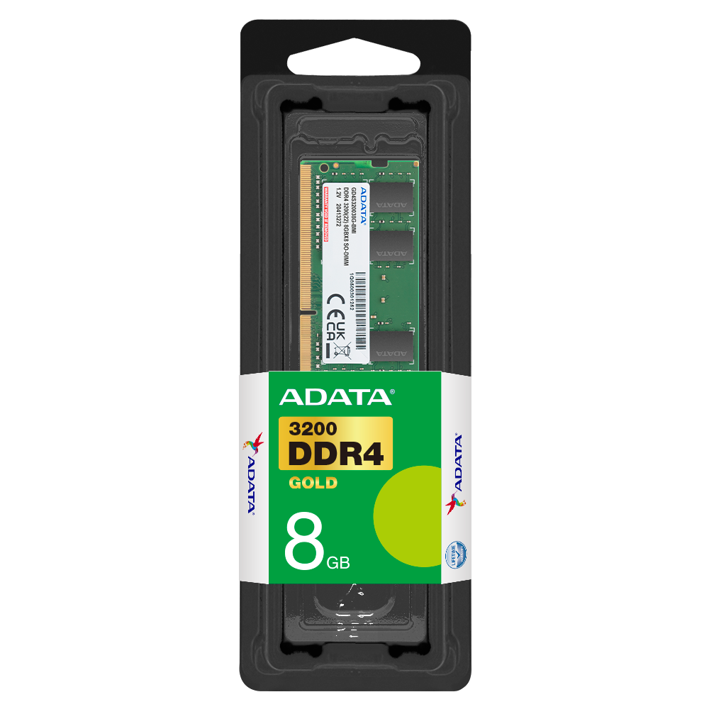 ADATA DDR4 8GB 3200M SO-DIMM Gold