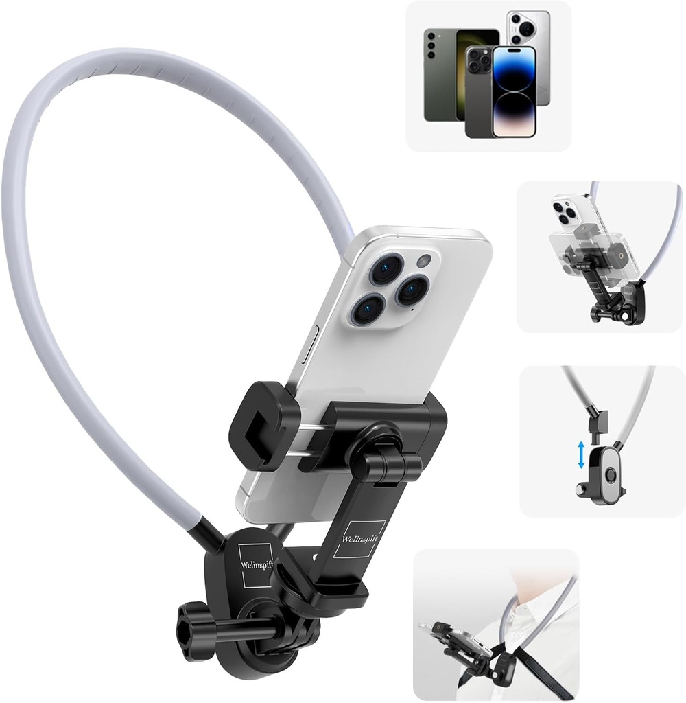 S7 Pro Neck Mount for Phones with Phone Clip