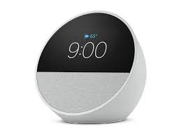 Amazon Echo Spot Smart alarm clock W/ vibrant sound & Alexa (White)