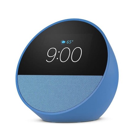 Amazon Echo Spot Smart alarm clock W/ vibrant sound & Alexa (Blue)