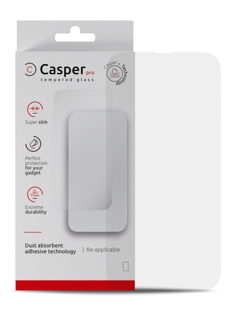 Casper Pro Tempered Glass for iPhone 16 Pro / 17 / 17 Pro