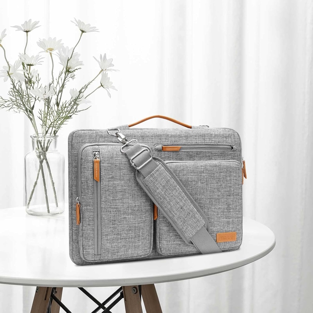 MOSISO 360 Protective Laptop Shoulder Bag,13-13.3" Gray