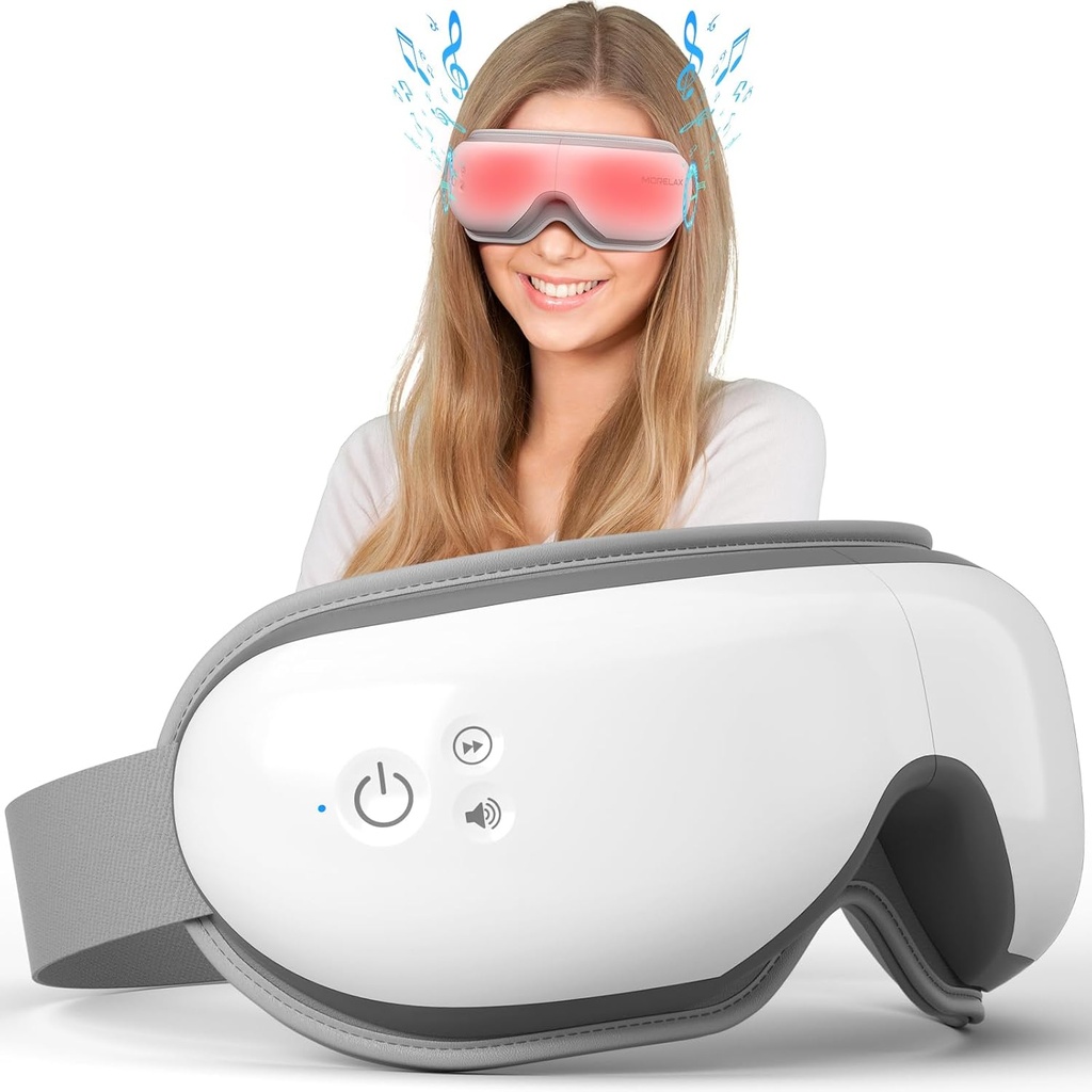 Morelax Eye Massager with Heat & Bluetooth