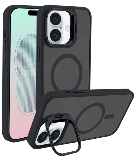 AMPD-Acrylic Smoke CamKick MagSafe Case iPhone 16 Pro Max- Black