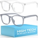 Advanced Blue Light Blocking Computer Glasses - Clear / Clear Grey