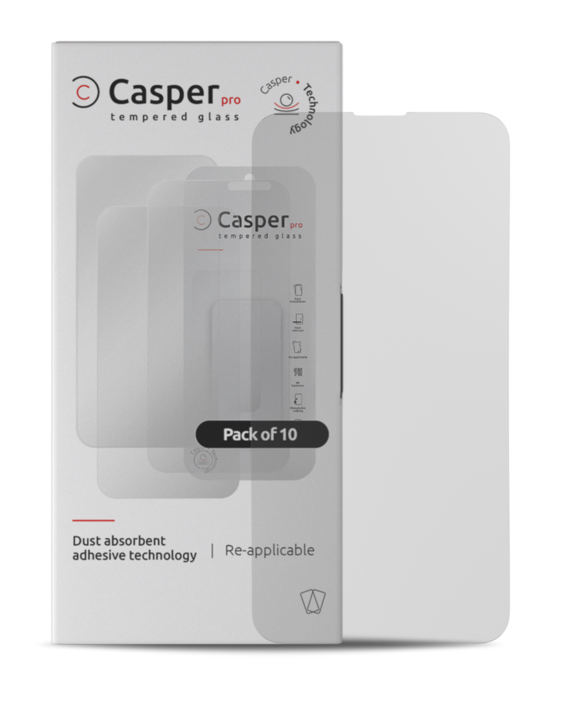 Casper Pro Tempered Glass for iPhone 15 / 16 - Matte