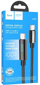 HOCO U125 Benefit 100W 5A charging cable with Display Type-C