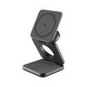 Prodigee Trio 3 in 1 Magnetic Charger for Apple iPhones / Watches / Airpods - Silver