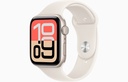 Apple Watch SE 3 44mm Starlight Aluminum Case with Starlight Sport Band - S/M