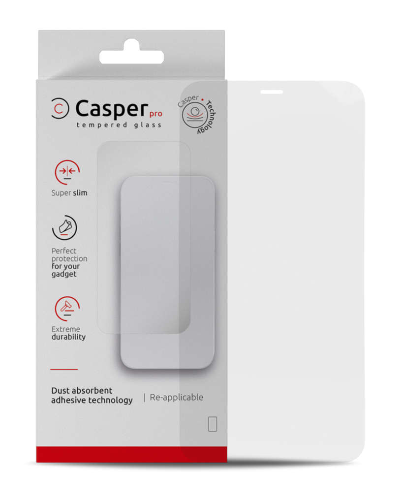 Casper Pro Tempered Glass For iPhone 12 / 12 Pro (Clear)