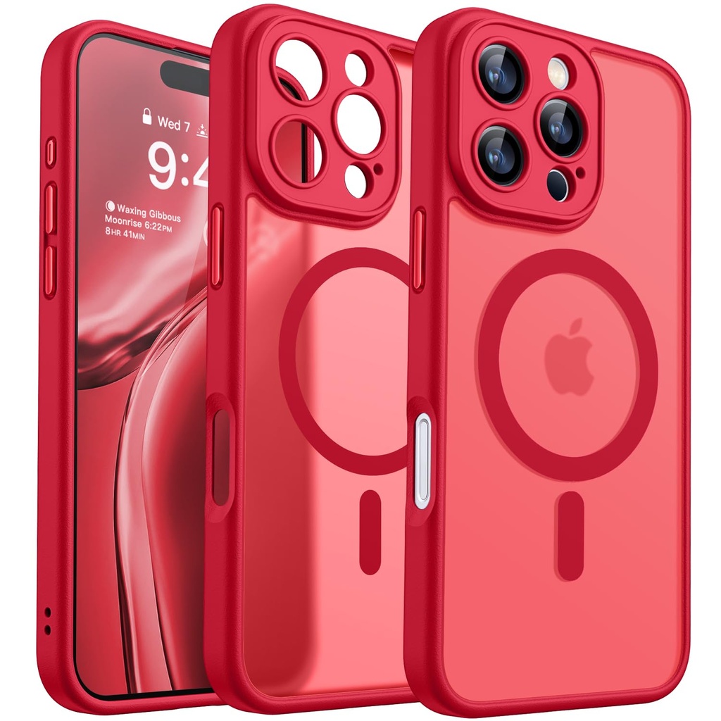 Canshn Case for iPhone 16 Pro Max - Red