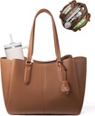 LOVEVOOK Laptop Tote Bag for Women 14" - Brown