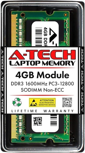 [b00c53b2fW] A-Tech 4GB DDR3 PC3-12800 SODIM