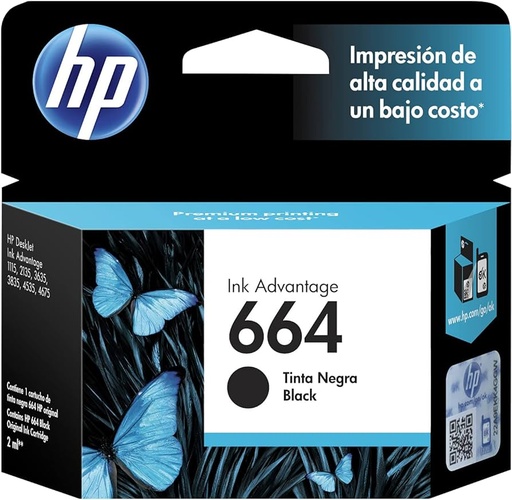 [F6V29AL] HP Ink 664 Black
