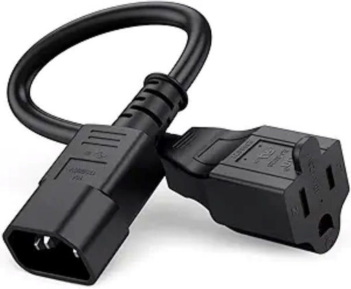 [X001RENU29] CableCreation [10-Pack] 1 Foot 18AWG Power cord