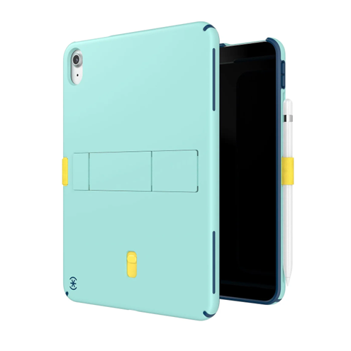 [150415-3243] Speck Standy Shell Case for iPad 10/11 Gen - Glass Teal/Deep Sea Blue