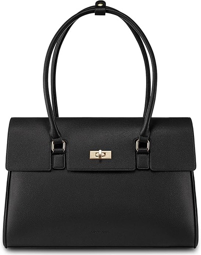 LOVEVOOK Laptop Tote Bag for Women 15.6" - Black