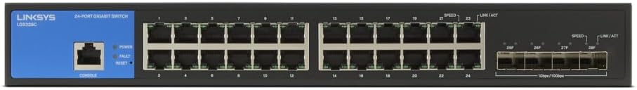 Linksys Linksys 24-Port Managed Gigabit Switch 4 10G SFP+ TAA
