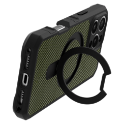 ItSkins Force R Nylon MagSafe iPhone 16 Pro Max - Olive Green & Black