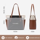 LOVEVOOK Laptop Tote Bag for Women 17.3" - Black