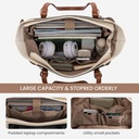 LOVEVOOK Laptop Tote Bag for Women 17.3" - Black