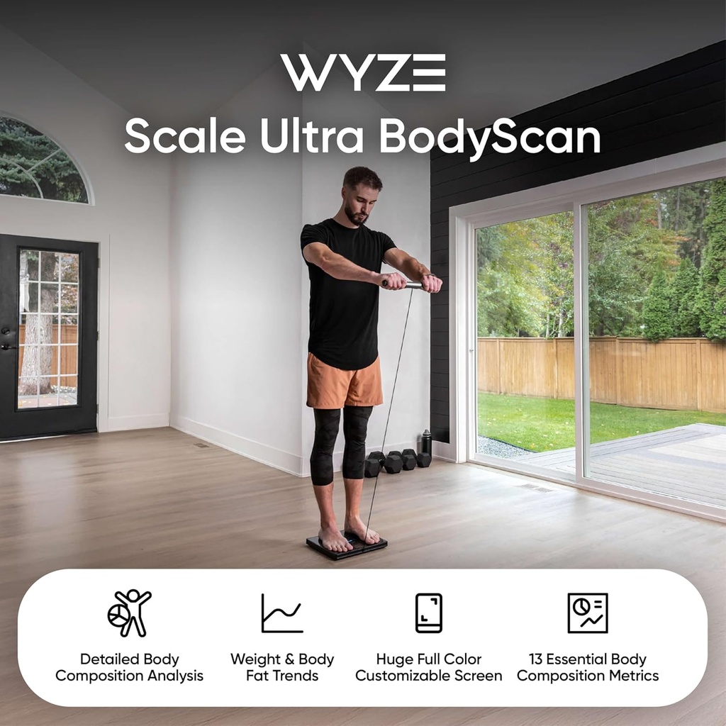 Wyze Scale Ultra BodyScan Smart Scale with Handle