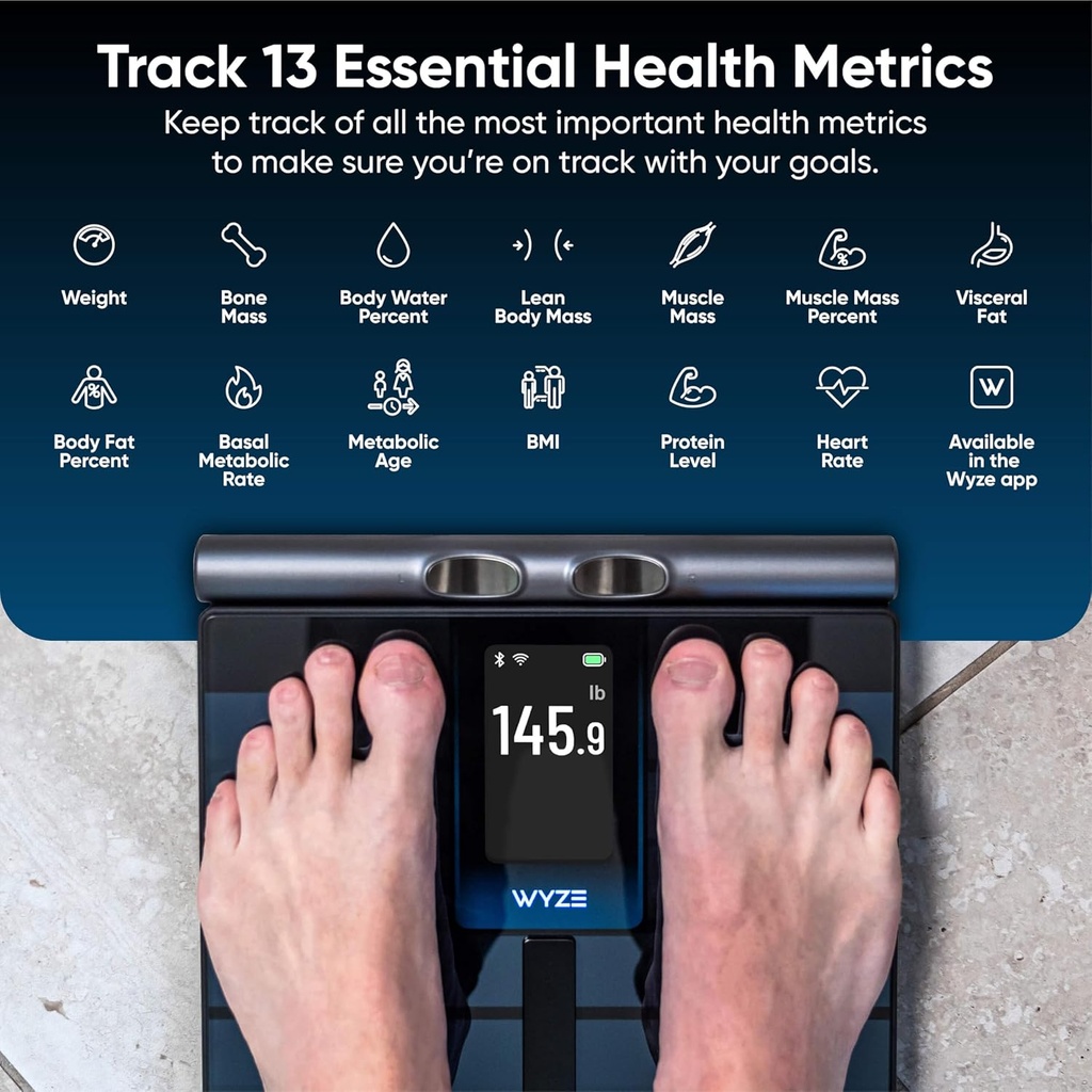 Wyze Scale Ultra BodyScan Smart Scale with Handle