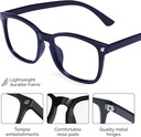 Advanced Blue Light Blocking Computer Glasses - Lt Black/ Dk Blue