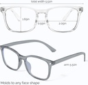 Advanced Blue Light Blocking Computer Glasses - Clear / Clear Grey