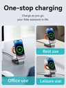 HOCO CQ3 Folding 3-in-1 Magnetic Wireless fast charger - Black
