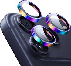 Gadget Guard - Glass Camera Lens Protector for Apple iPhone 17 - Iridescent