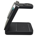 HOCO CQ21 Power 3-in-1 desktop Magnetic Wireless fast charger - Black