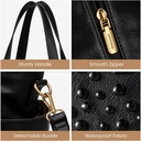 LOVEVOOK Laptop Tote Bag for Women 17.3" - Black